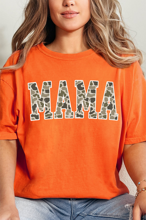White Mama Camo Comfort Colors Adult Ring-Spun Cotton Tee