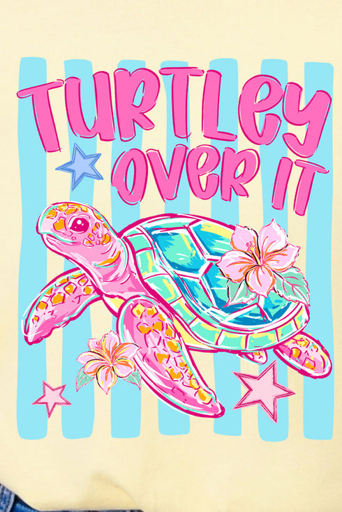 Turtley Over It Comfort Colors Adult Ring-Spun Cotton Tee