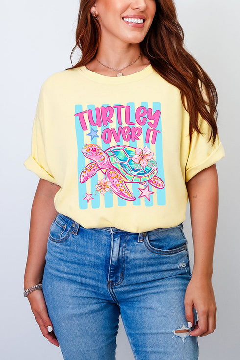 Turtley Over It Comfort Colors Adult Ring-Spun Cotton Tee