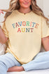 Always The Favorite Aunt Comfort Colors Adult Ring-Spun Cotton Tee