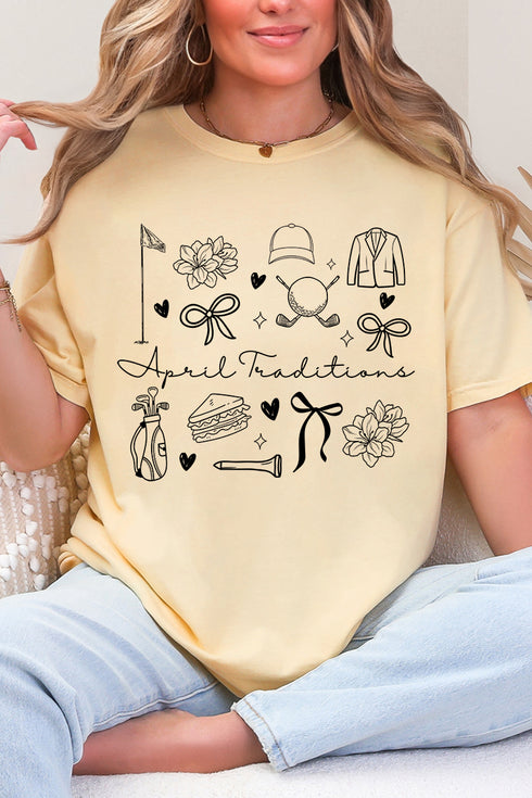 April Traditions Comfort Colors Adult Ring-Spun Cotton Tee