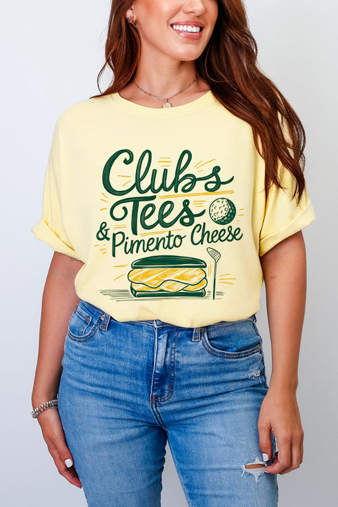 Clubs, Tees & Pimento Cheese Comfort Colors Adult Ring-Spun Cotton Tee