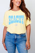Coastal Beachy Leopard Comfort Colors Adult Ring-Spun Cotton Tee