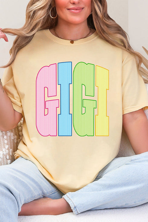 Color Me Loved Gigi Comfort Colors Adult Ring-Spun Cotton Tee
