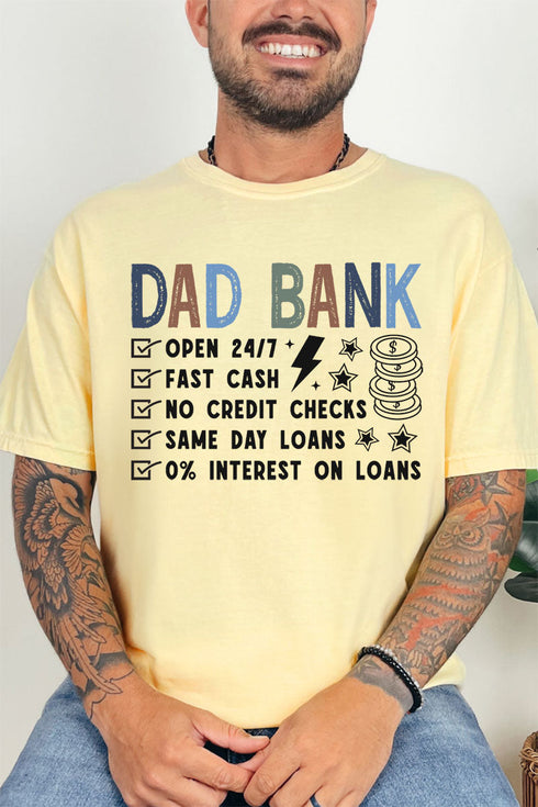 Dad Bank Comfort Colors Adult Ring-Spun Cotton Tee