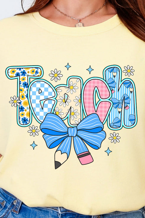 Daisy Days Teach Comfort Colors Adult Ring-Spun Cotton Tee