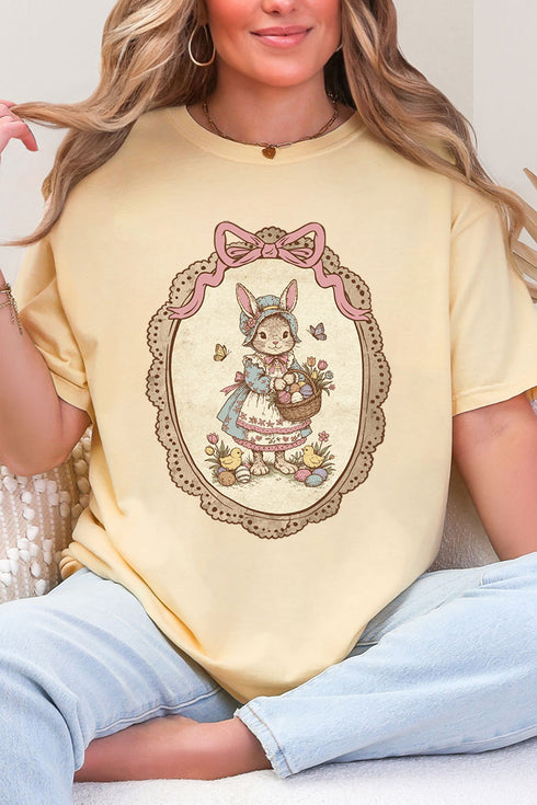 Easter Belle Spring Bunny Comfort Colors Adult Ring-Spun Cotton Tee