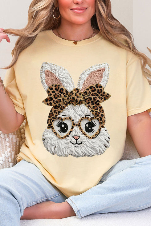 Faux Yarn Easter Bunny Comfort Colors Adult Ring-Spun Cotton Tee