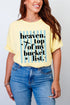 Heaven, Top Of My Bucket List Comfort Colors Adult Ring-Spun Cotton Tee