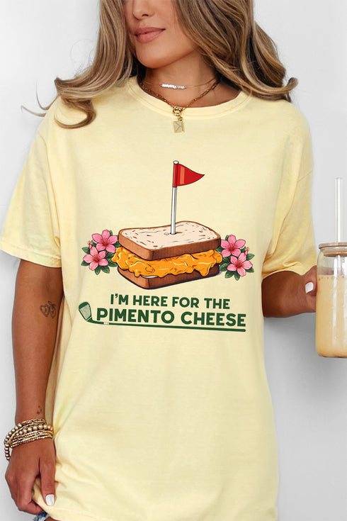 Here For The Pimento Cheese Comfort Colors Adult Ring-Spun Cotton Tee