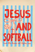 Jesus And Softball Comfort Colors Adult Ring-Spun Cotton Tee