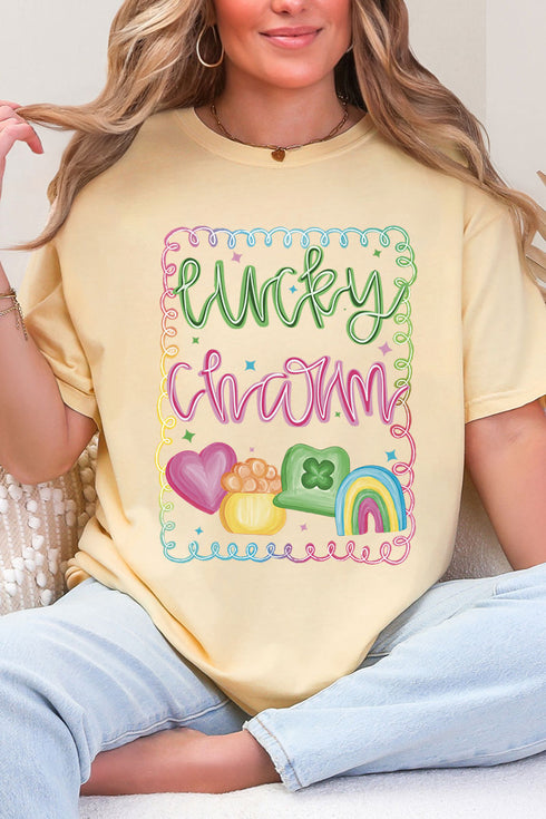 Lucky And Cute Comfort Colors Adult Ring-Spun Cotton Tee
