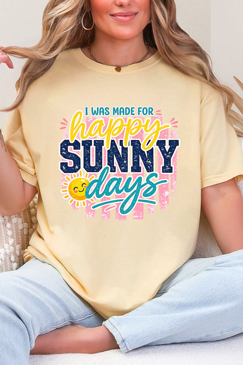 Made For Sunny Days Comfort Colors Adult Ring-Spun Cotton Tee
