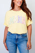 Personalized Soft Stitch Mom Name Comfort Colors Adult Ring-Spun Cotton Tee *Choose Your Name