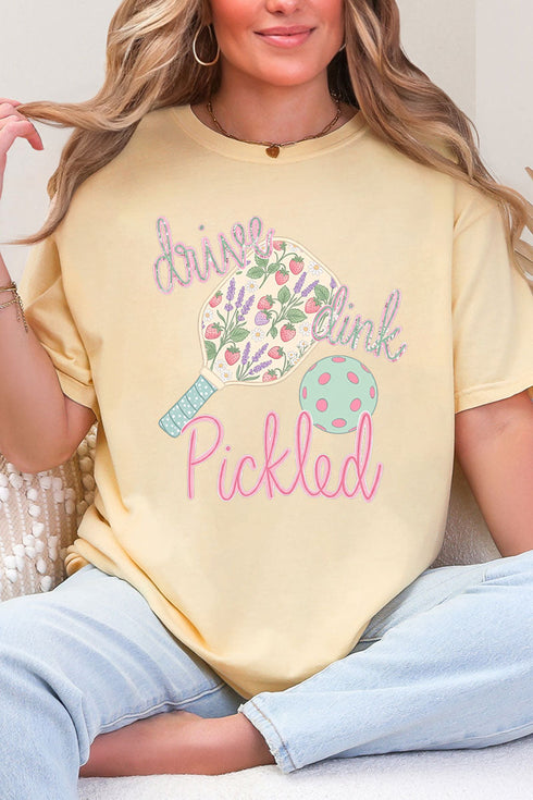 Pretty Drive Dink Pickled Pink Comfort Colors Adult Ring-Spun Cotton Tee