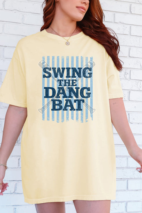 Swing The Dang Bat Comfort Colors Adult Ring-Spun Cotton Tee