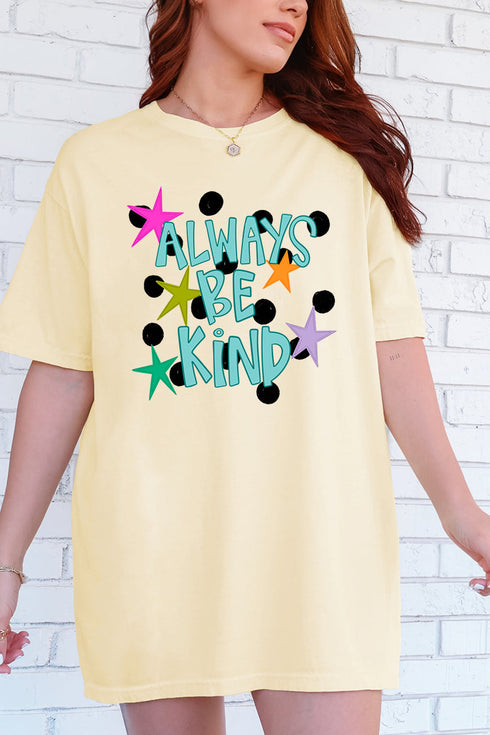 Stars Always Be Kind Comfort Colors Adult Ring-Spun Cotton Tee