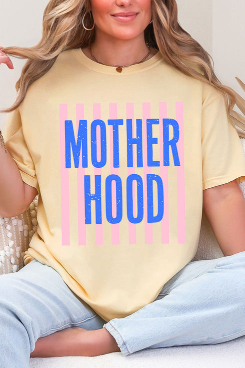 Striped Motherhood Comfort Colors Adult Ring-Spun Cotton Tee