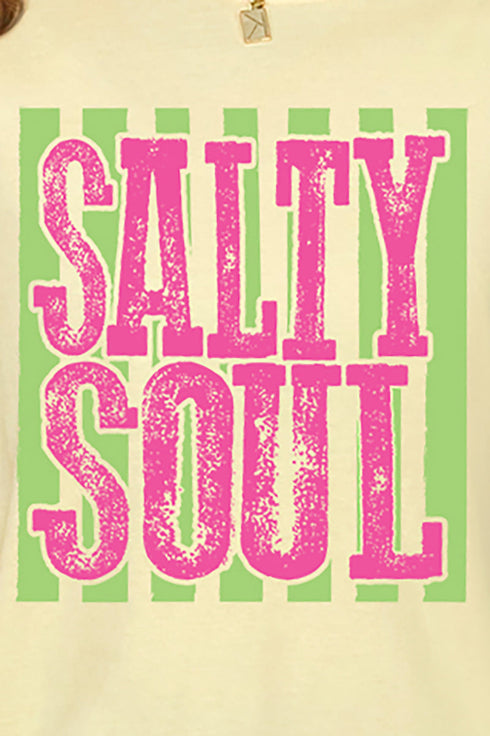 Striped Salty Soul Comfort Colors Adult Ring-Spun Cotton Tee