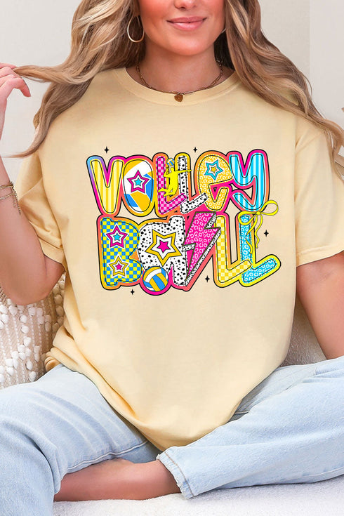 Vibrant Volleyball Comfort Colors Adult Ring-Spun Cotton Tee