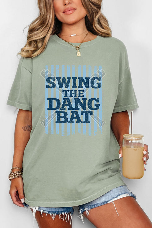 Swing The Dang Bat Comfort Colors Adult Ring-Spun Cotton Tee
