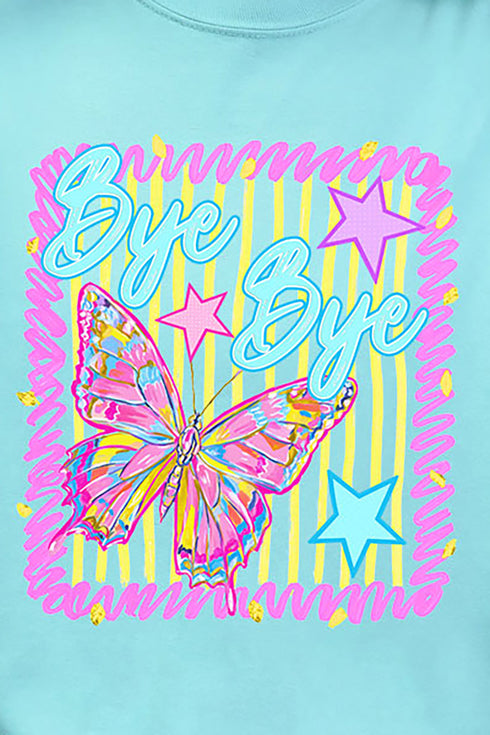 Bye Bye Butterfly Comfort Colors Adult Ring-Spun Cotton Tee