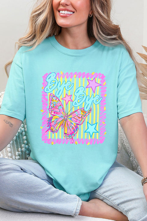 Bye Bye Butterfly Comfort Colors Adult Ring-Spun Cotton Tee
