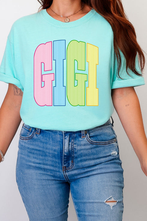 Color Me Loved Gigi Comfort Colors Adult Ring-Spun Cotton Tee