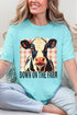 Down On the Farm Cow Comfort Colors Adult Ring-Spun Cotton Tee