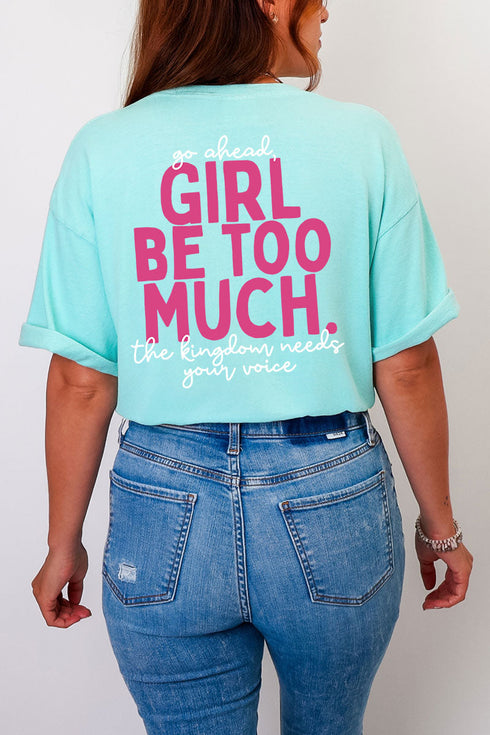 Esther Go Ahead Girl Full Front & Back Design Comfort Colors Adult Ring-Spun Cotton Tee