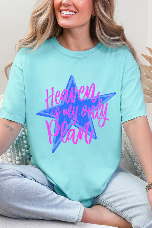 Heaven Is My Only Plan Comfort Colors Adult Ring-Spun Cotton Tee