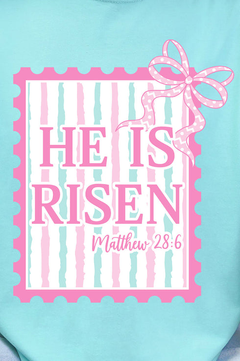 He Is Risen Stamp Comfort Colors Adult Ring-Spun Cotton Tee