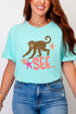 Monkey See, Monkey Do Full Front & Back Comfort Colors Adult Ring-Spun Cotton Tee