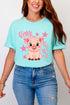 Oink Oink Shake Full Front & Back Design Comfort Colors Adult Ring-Spun Cotton Tee