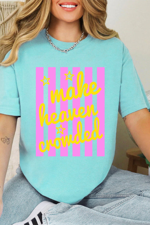 Retro Pop Make Heaven Crowded Comfort Colors Adult Ring-Spun Cotton Tee