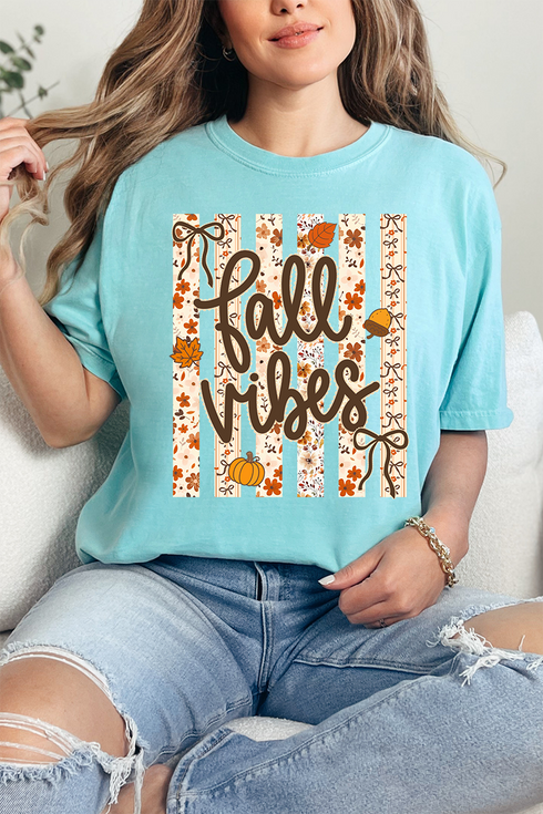 Cozy Coquette Fall Vibes Comfort Colors Adult Ring-Spun Cotton Tee