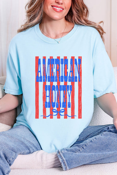 Blue American Honey Energy Comfort Colors Adult Ring-Spun Cotton Tee