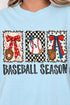 Baseball Season Ribbon Comfort Colors Adult Ring-Spun Cotton Tee