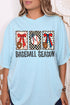 Baseball Season Ribbon Comfort Colors Adult Ring-Spun Cotton Tee