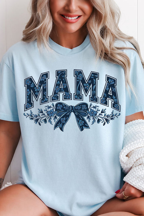 Bow & Bloom Mama Comfort Colors Adult Ring-Spun Cotton Tee