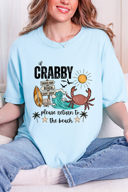 Crabby Beach Comfort Colors Adult Ring-Spun Cotton Tee
