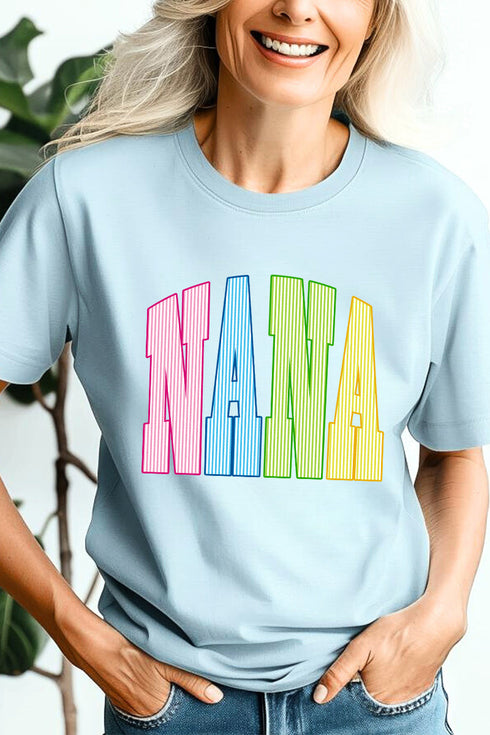 Color Me Loved Nana Comfort Colors Adult Ring-Spun Cotton Tee