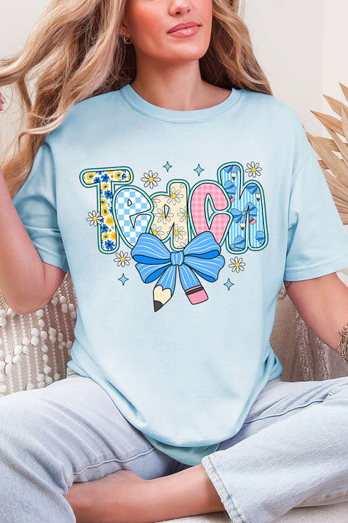 Daisy Days Teach Comfort Colors Adult Ring-Spun Cotton Tee