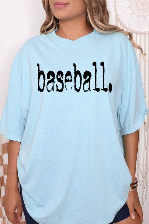 Distressed Baseball. Comfort Colors Adult Ring-Spun Cotton Tee