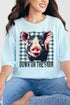 Down On The Farm Pig Comfort Colors Adult Ring-Spun Cotton Tee
