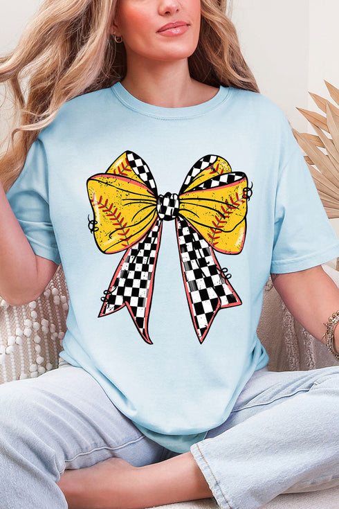 Fastpitch Check Comfort Colors Adult Ring-Spun Cotton Tee