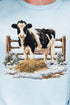 Faux Yarn Moo In The Snow Comfort Colors Adult Ring-Spun Cotton Tee