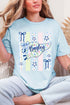 Personalized Floral Pennant Banner Comfort Colors Adult Ring-Spun Cotton Tee