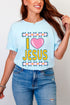 Folk Faith: I Love Jesus Comfort Colors Adult Ring-Spun Cotton Tee