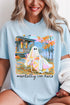 Ghost Mentally I'm Here Comfort Colors Adult Ring-Spun Cotton Tee